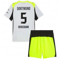 Borussia Dortmund Ramy Bensebaini #5 Vonkajší Detský futbalový dres 2025-26 Krátky Rukáv (+ trenírky)